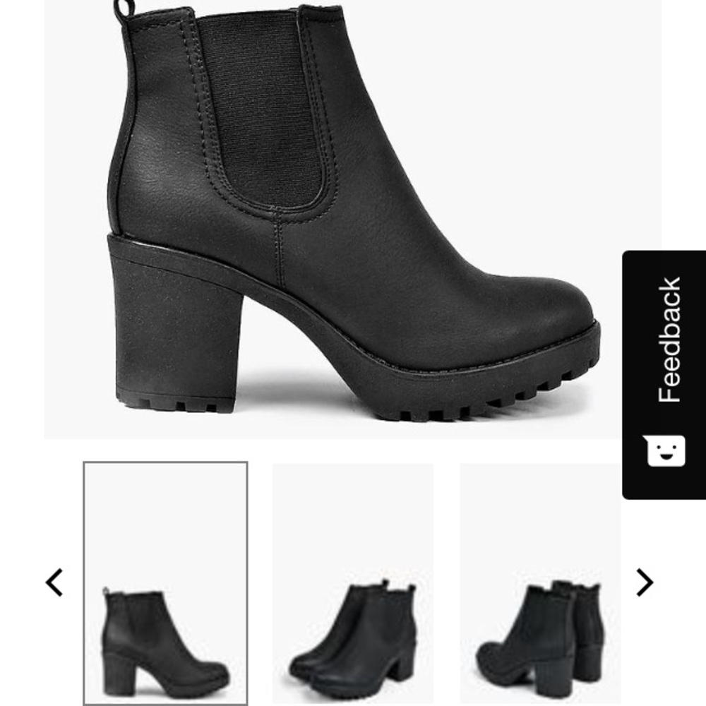 Tia Chunky Cleated Heel Chelsea Boot