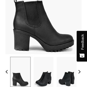 Tia Chunky Cleated Heel Chelsea Boot