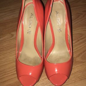 Aldo Coral Peep Toe Pumps