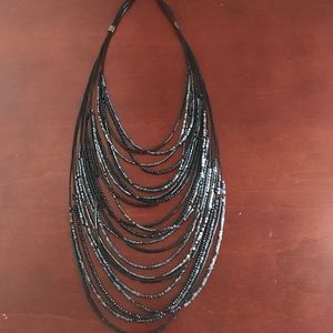The Limited black layered necklace
