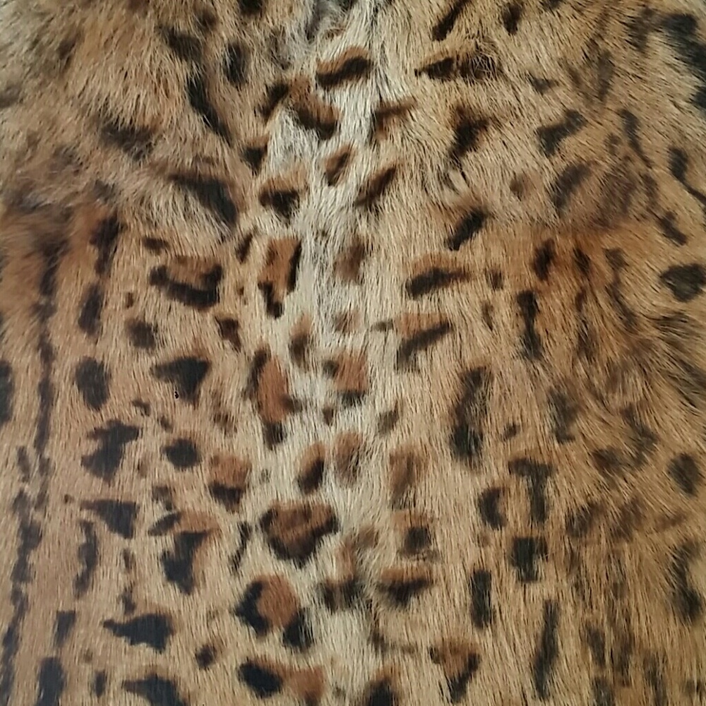 Make an Entrance designer leopard print  fur coat - Picture 6 of 12