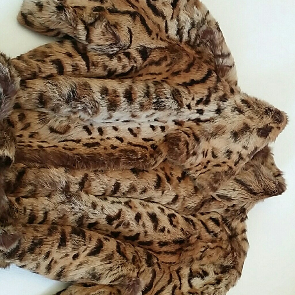 Make an Entrance designer leopard print  fur coat - Picture 8 of 12