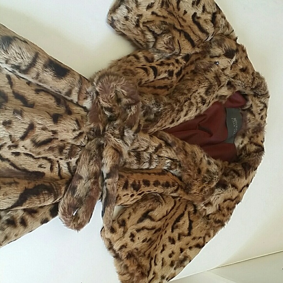 Make an Entrance designer leopard print fur coat - Picture 2 of 12