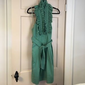 Size 6 BCBG sea foam halter dress