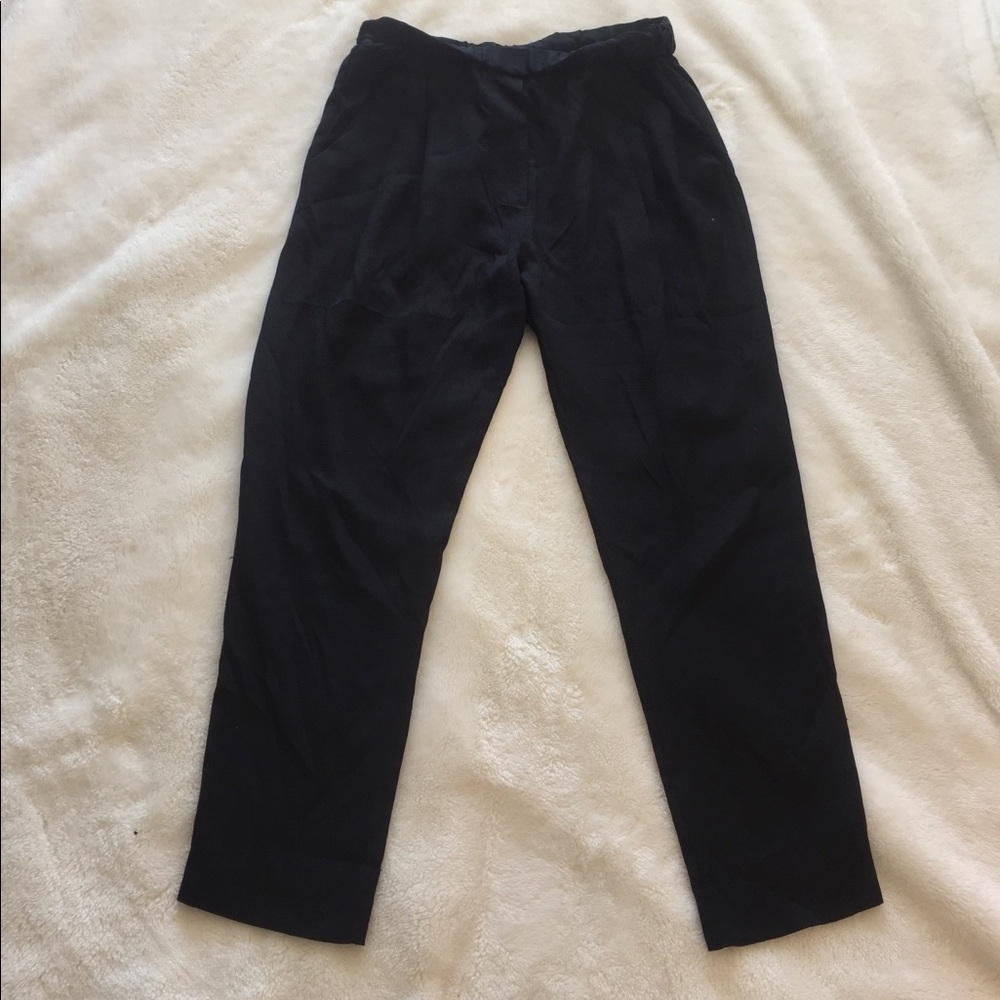 3.1 Phillip Lim Black Silk Harem Pants