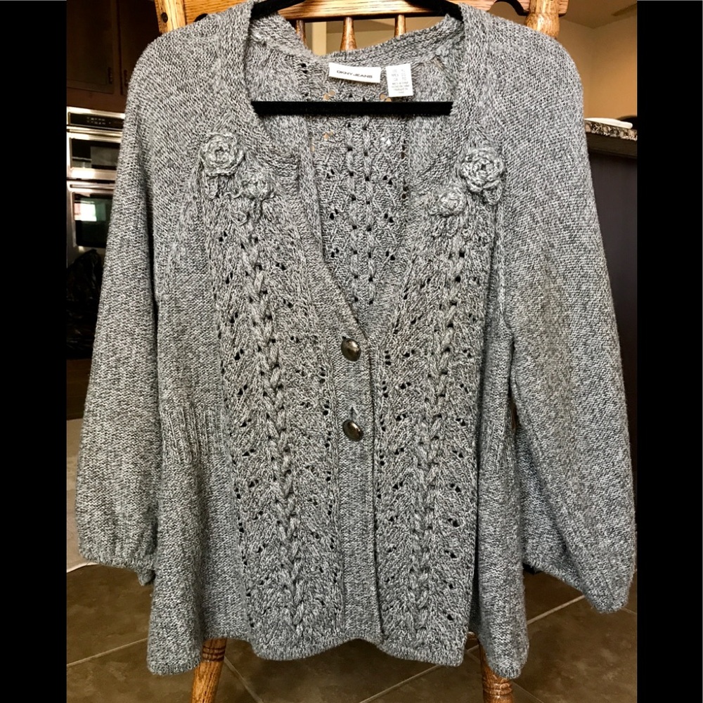 DKNY CABLE CARDIGAN