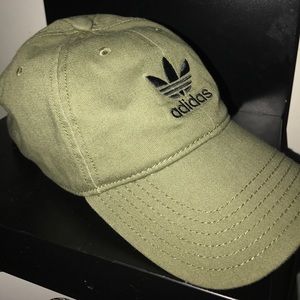 Olive Green Adidas Hat Women's Fit