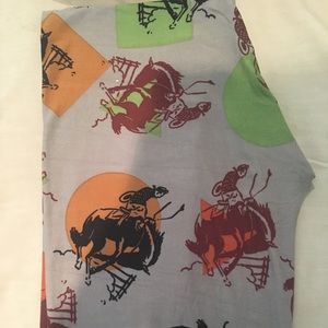 Lularoe TC cowboy rodeo leggings