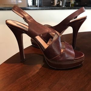 Prada size 40 brown heels