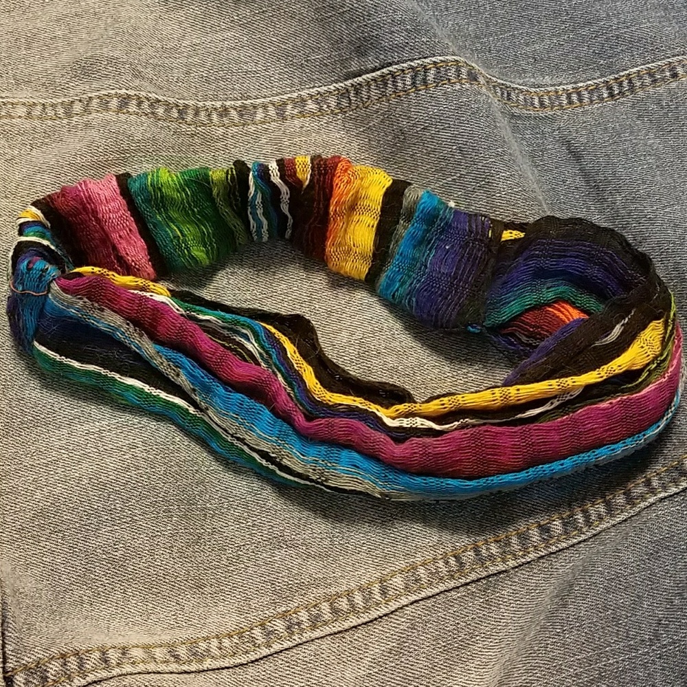 FREE when bundled Multicolored striped headband