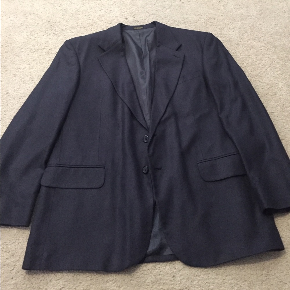 Oscar De La Renta dark blue blazer 44R