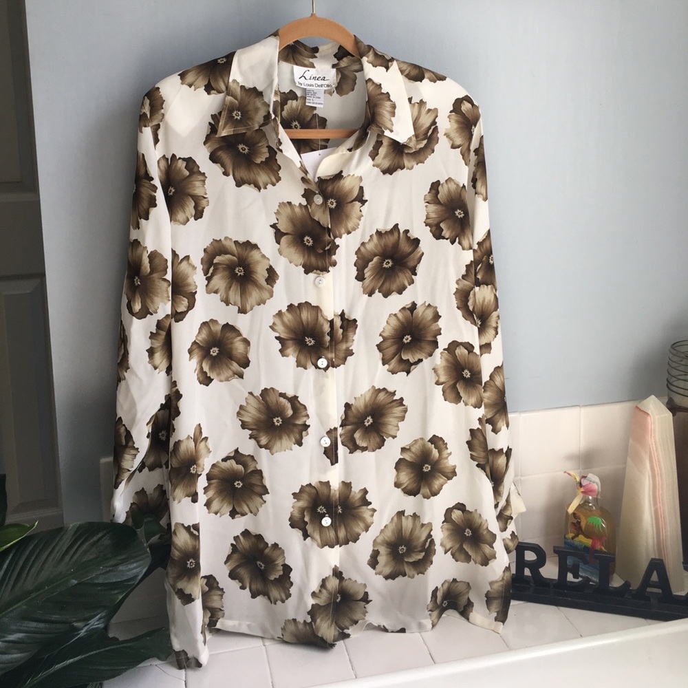 Women's Floral Button Down Shirt