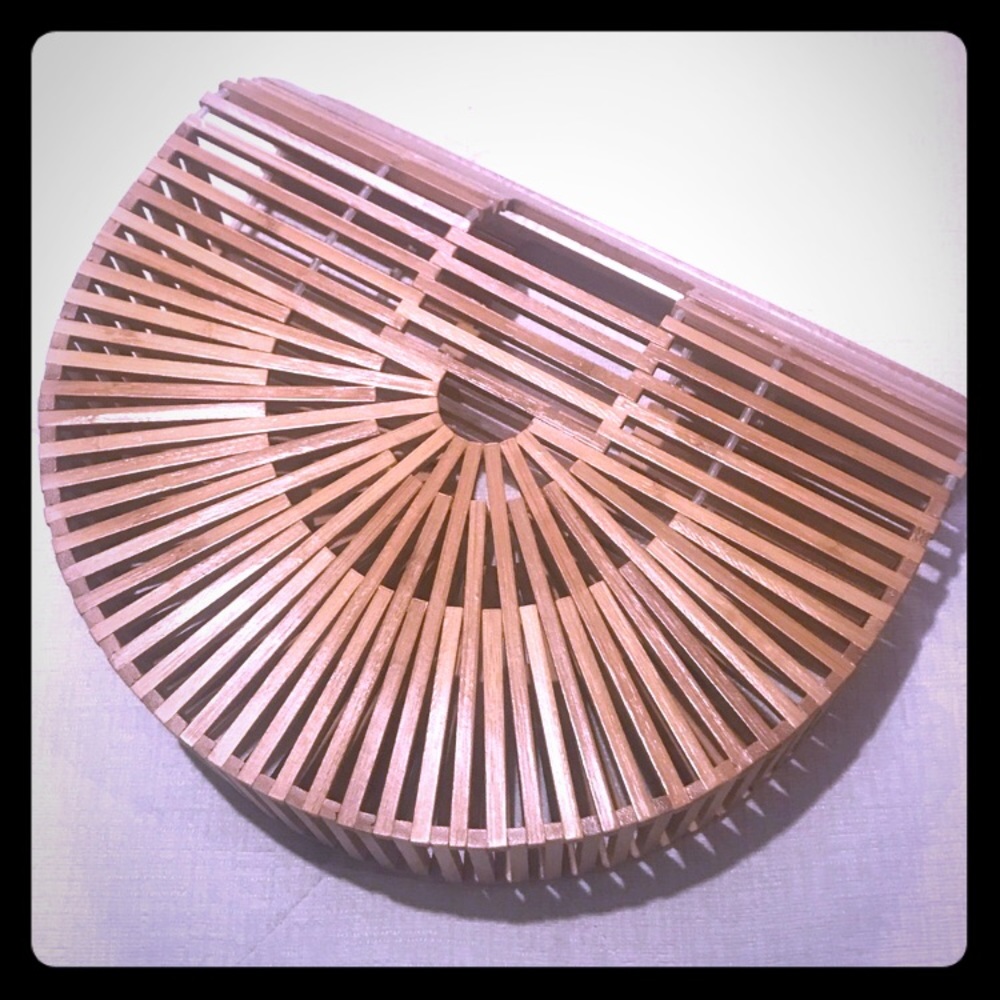 SALE!!!  Wood Ark Hollow Bamboo Small Handbag