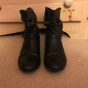 Lower East Side black ankle booties