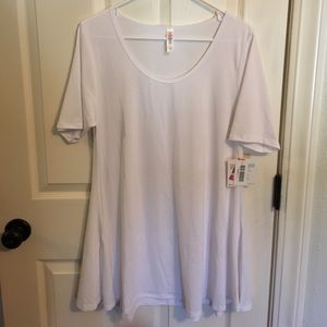 LulaRoe Solid White Perfect T NWT🦄🦄