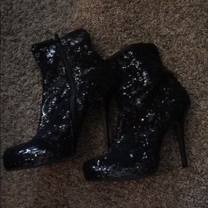 Sequined booties