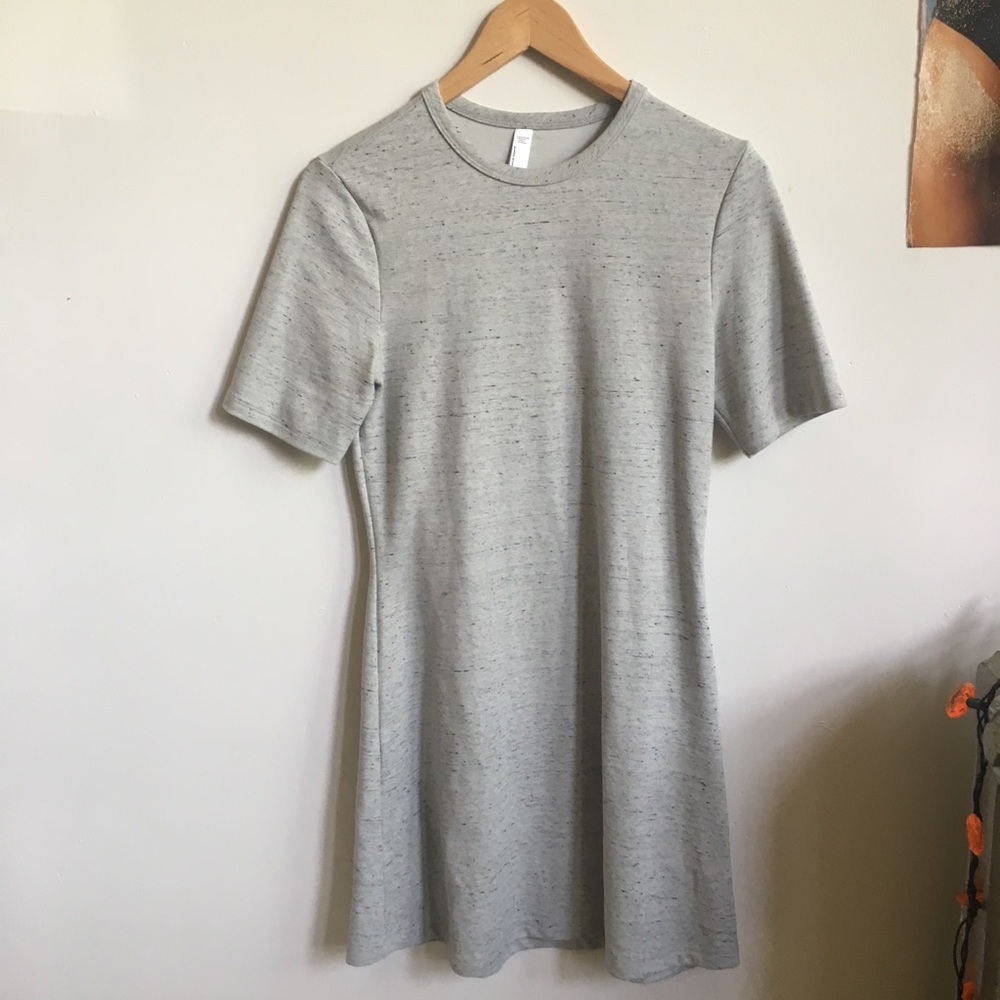 American Apparel heathered grey t-shirt dress