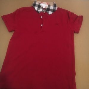 Kid boy polo Burberry shirt