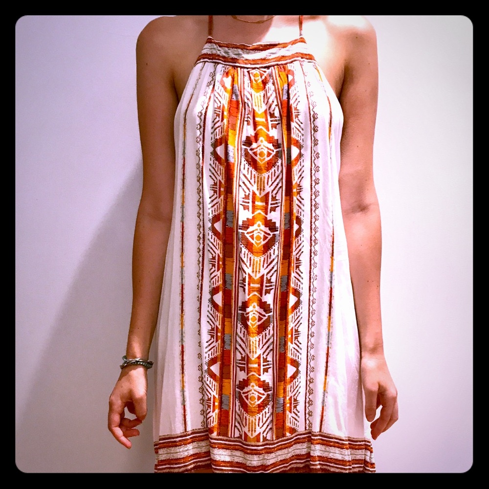Urban Outfitters white tribal dress