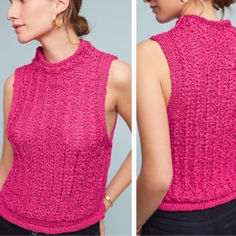 ISO Anthropologie sz SM hot pink or ivory color!