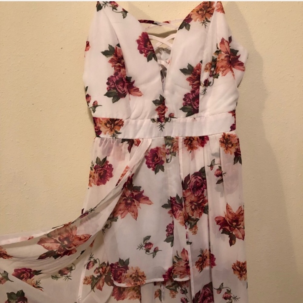 Floral Romper | peekaboo cutout