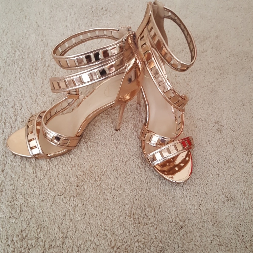 Rose gold heels