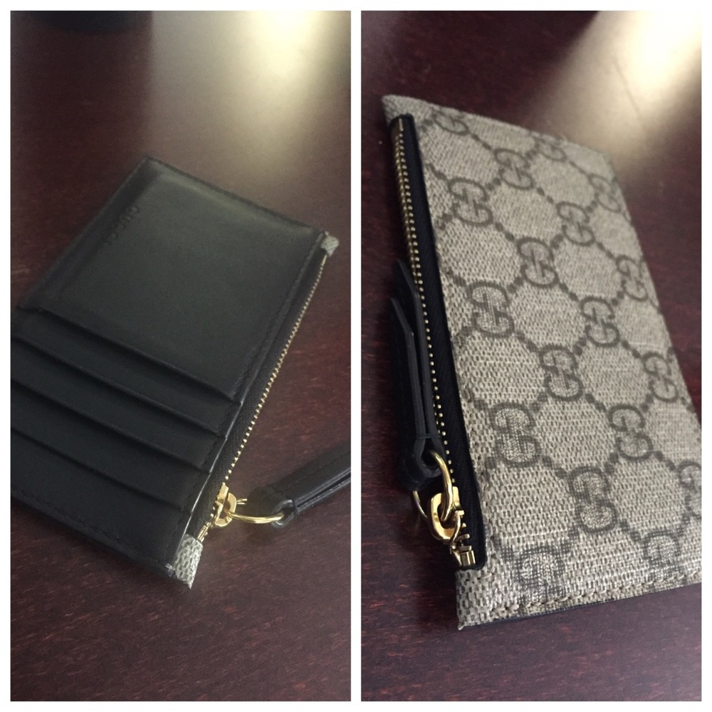 Gucci supreme minimal slim card wallet