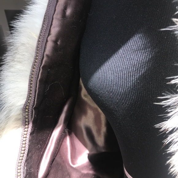 💎ROXI FUR COAT JACKET in VANILLA AND BEAN 💎 - Picture 6 of 8