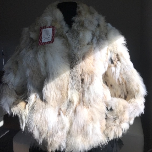💎ROXI FUR COAT JACKET in VANILLA AND BEAN 💎 - Picture 2 of 8