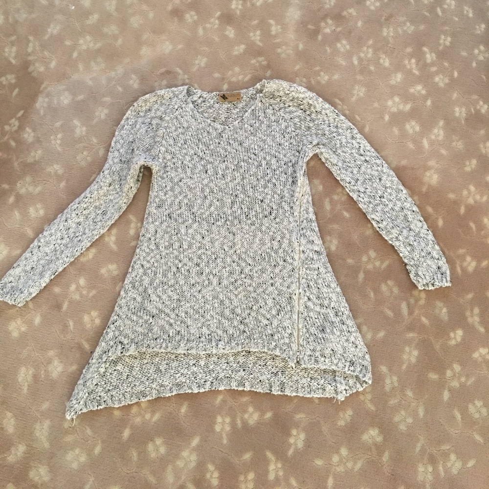 Grey Sweater with Zipper