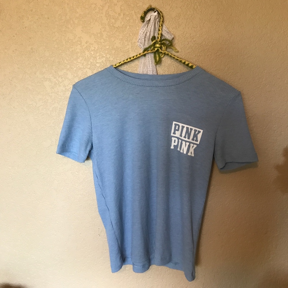 PINK cropped t shirt