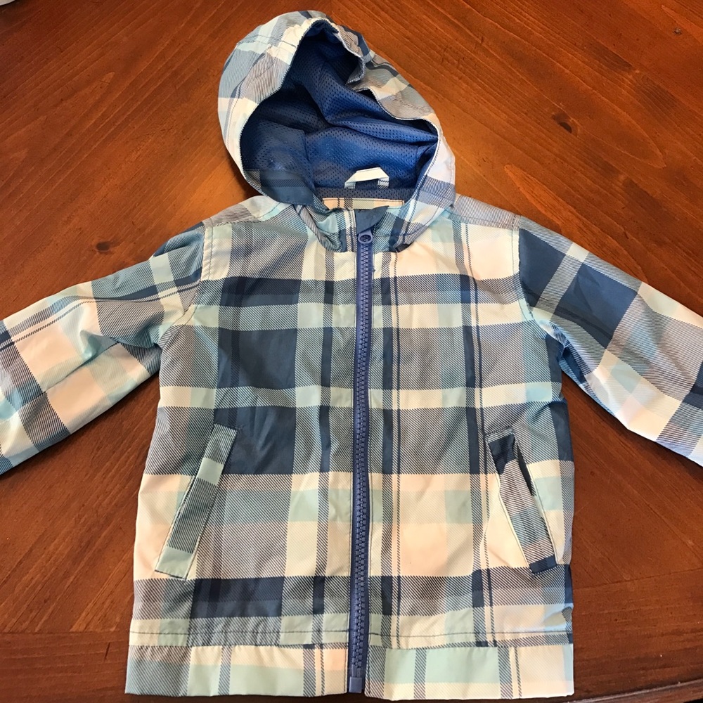 Plaid wind breaker jacket (water resistant)