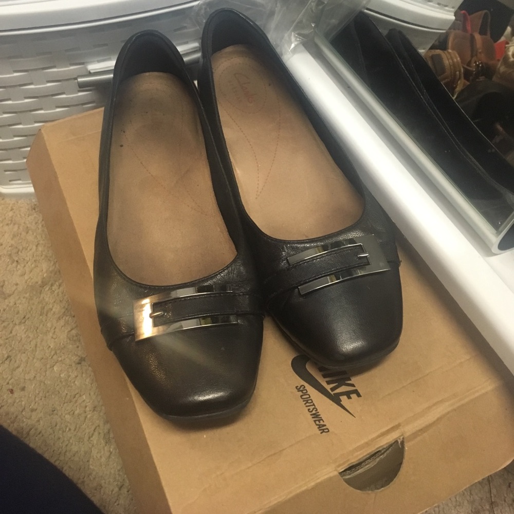 Clark’s leather flats