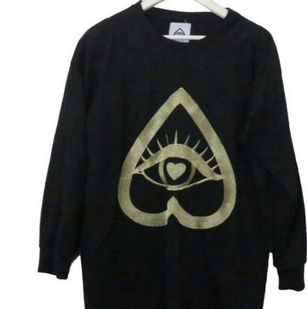 Kerold D. Black & Gold Eye Sweatshirt