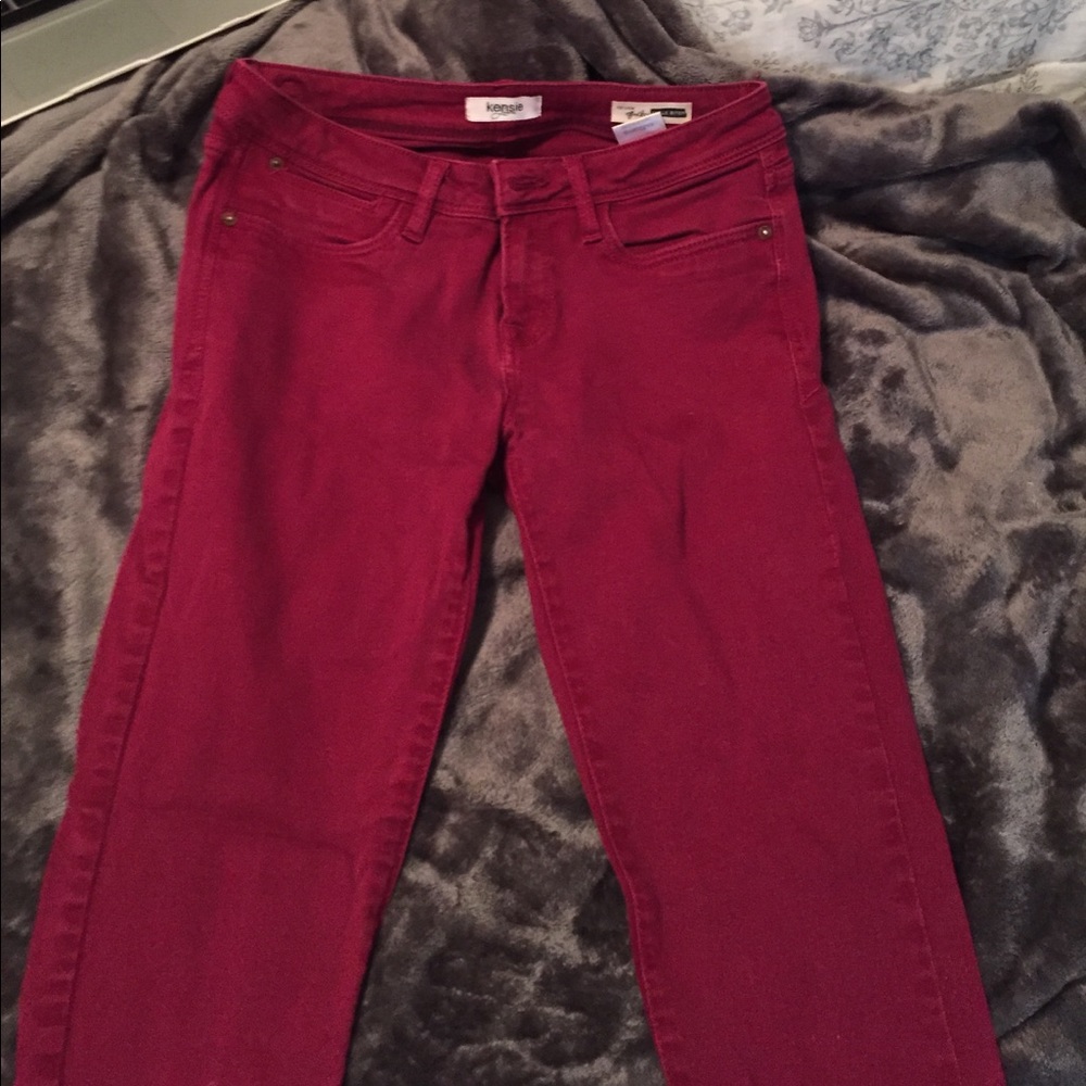Kensie cranberry jeans