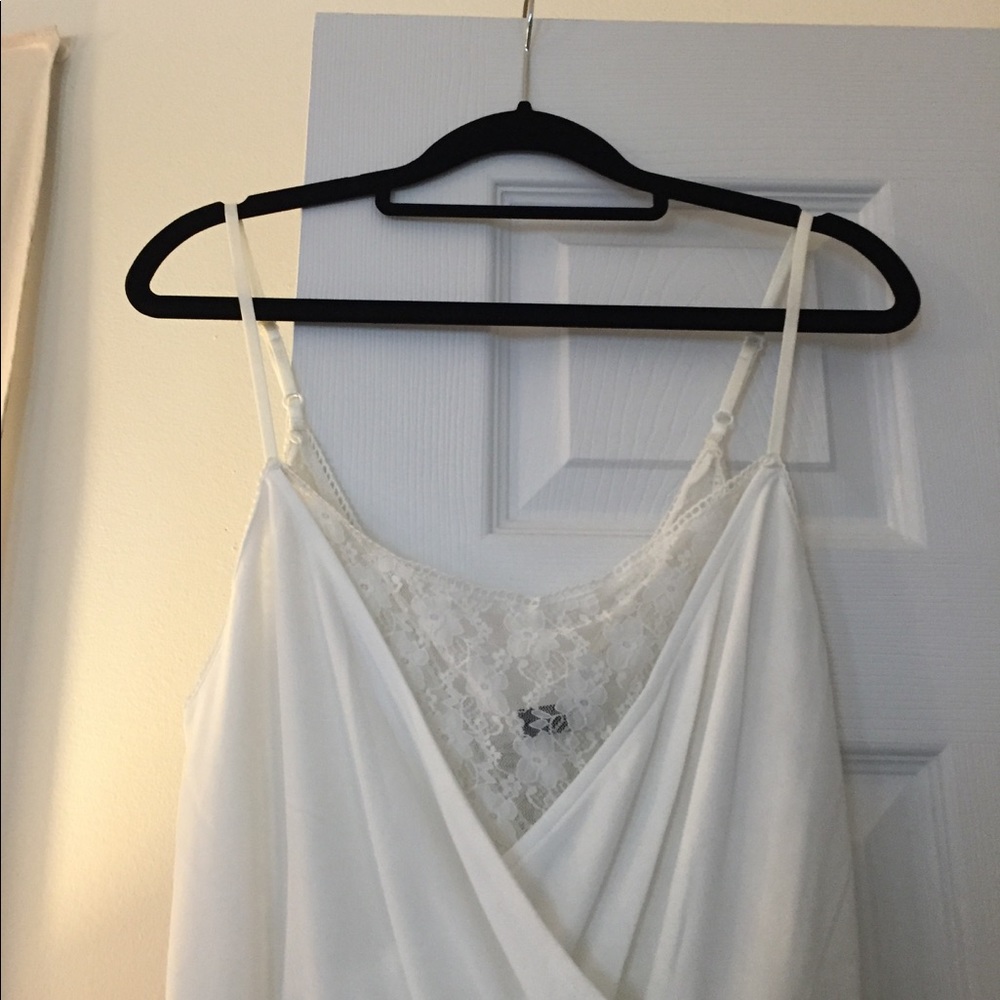 White lace romper