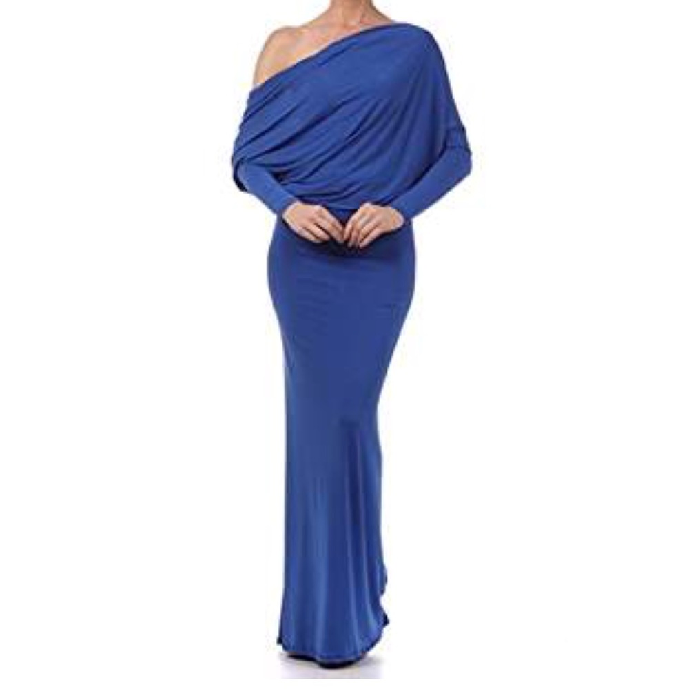 Small Royal blue evening dress.
