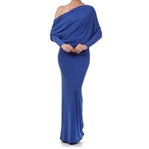 Small Royal blue evening dress.