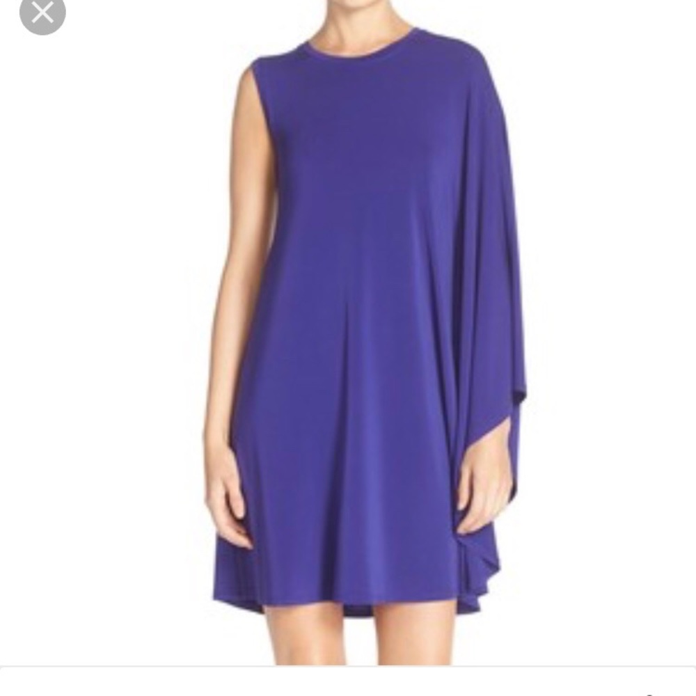 One shoulder royal blue BCBG dress