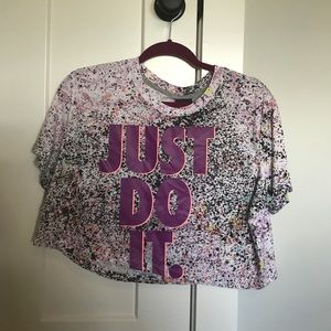 Nike Just Do It crop top size medium.  NWT