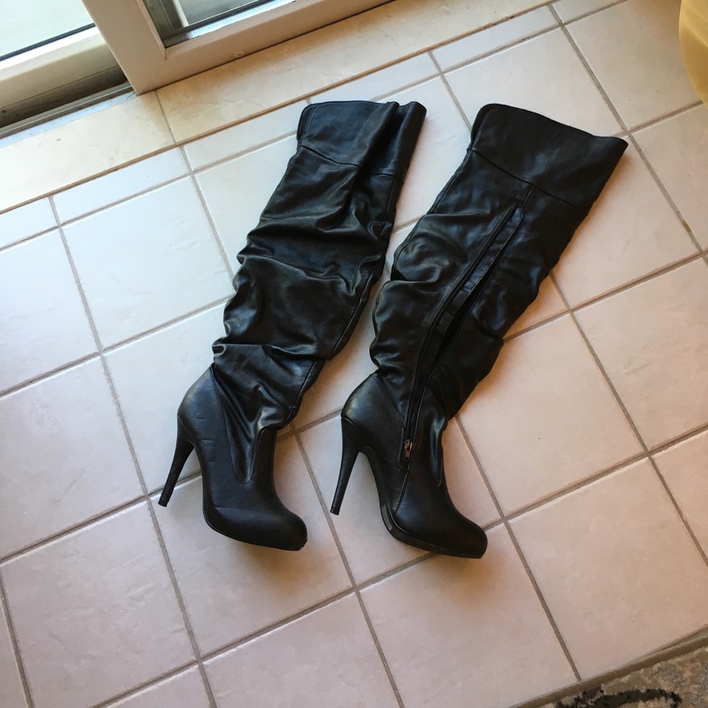 High knee boots