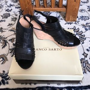 Franco Sarto cork wedges