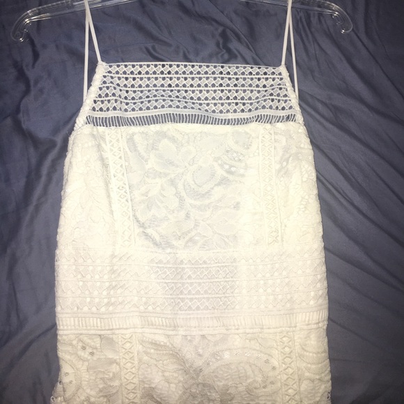 Top shop White Lace Bodycon Dress - Picture 2 of 3