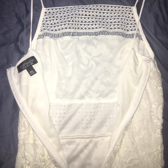 Top shop White Lace Bodycon Dress - Picture 3 of 3