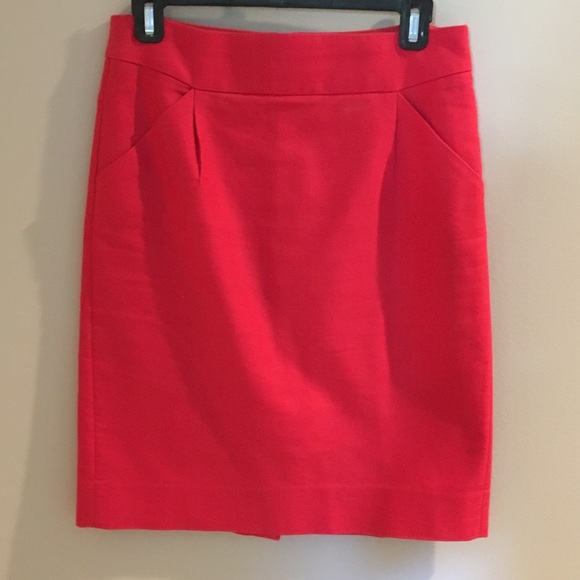 J. Crew Dresses & Skirts - J. crew red pencil skirt