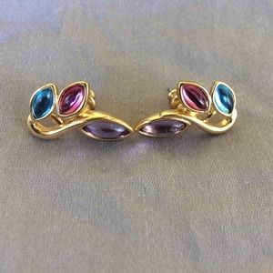 Trifari swan earrings