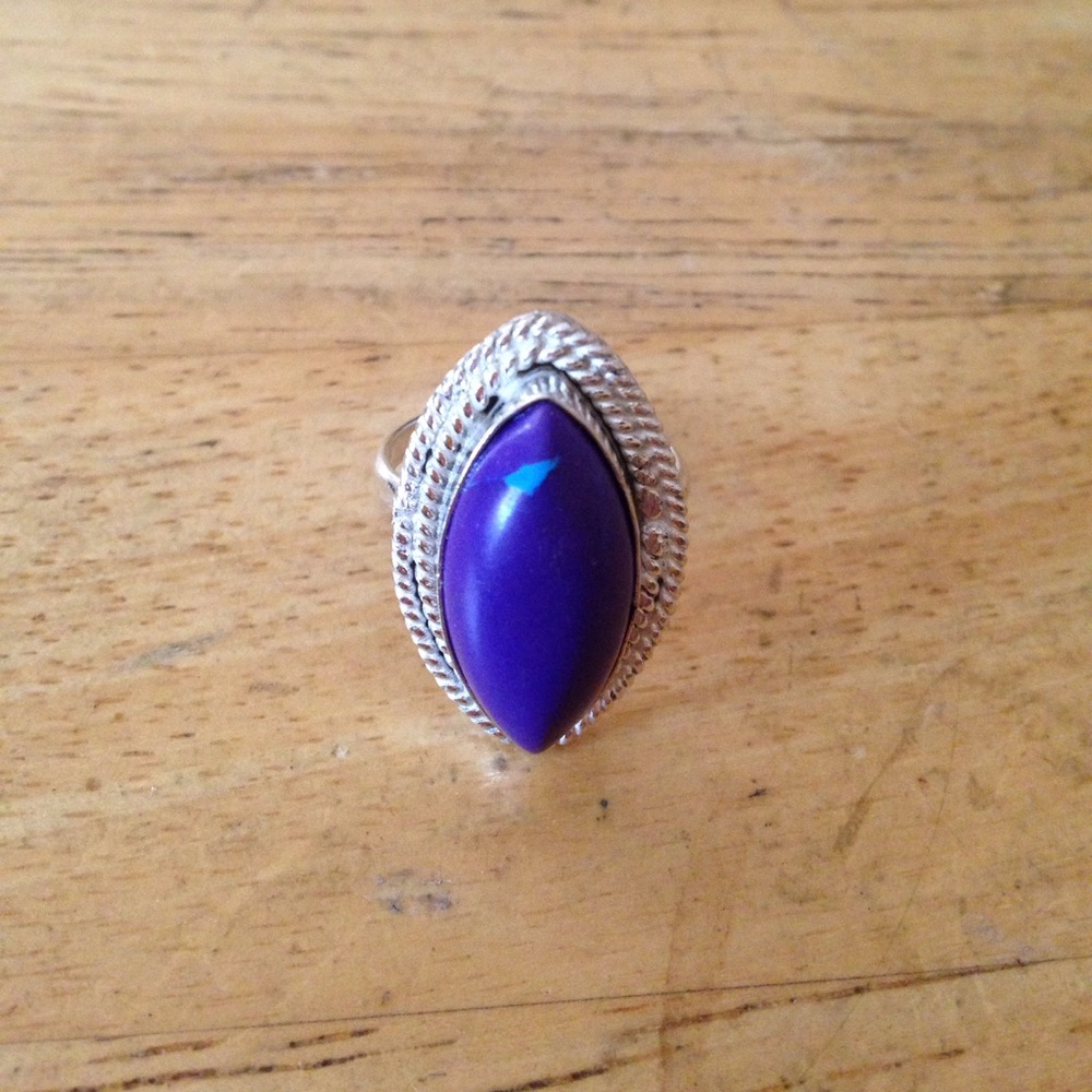 Purble gem 925 ring