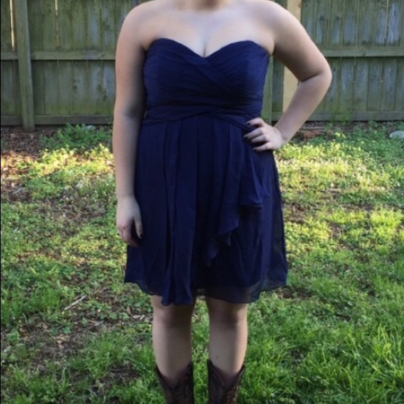 David's Bridal Sizes 14 & 16 Short Chiffon Dresses - Picture 2 of 4