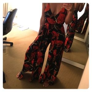Floral print jumpsuit/dress