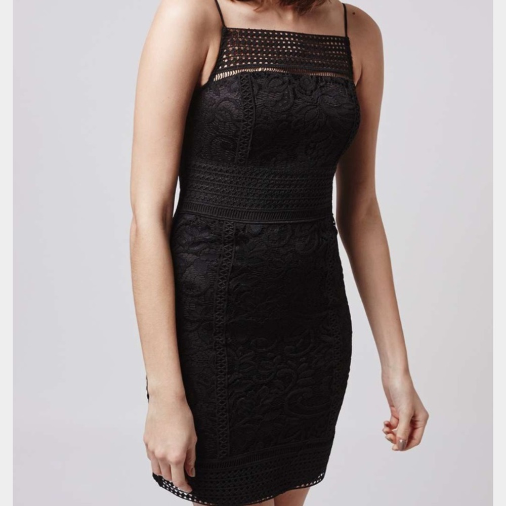Top shop Black Bodycon Dress